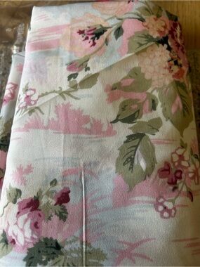 Floral Pink and Green fabric
